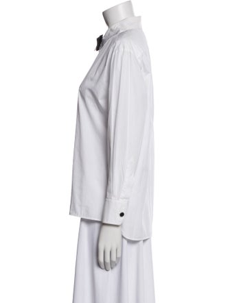 Chanel 2013 Long Sleeve Button-Up Top