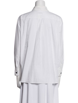 Chanel 2013 Long Sleeve Button-Up Top