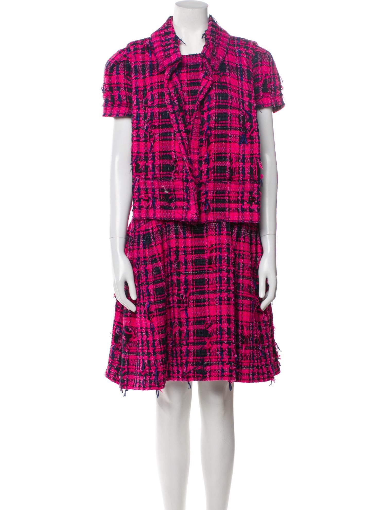 Chanel 2014 Tweed Pattern Dress Set