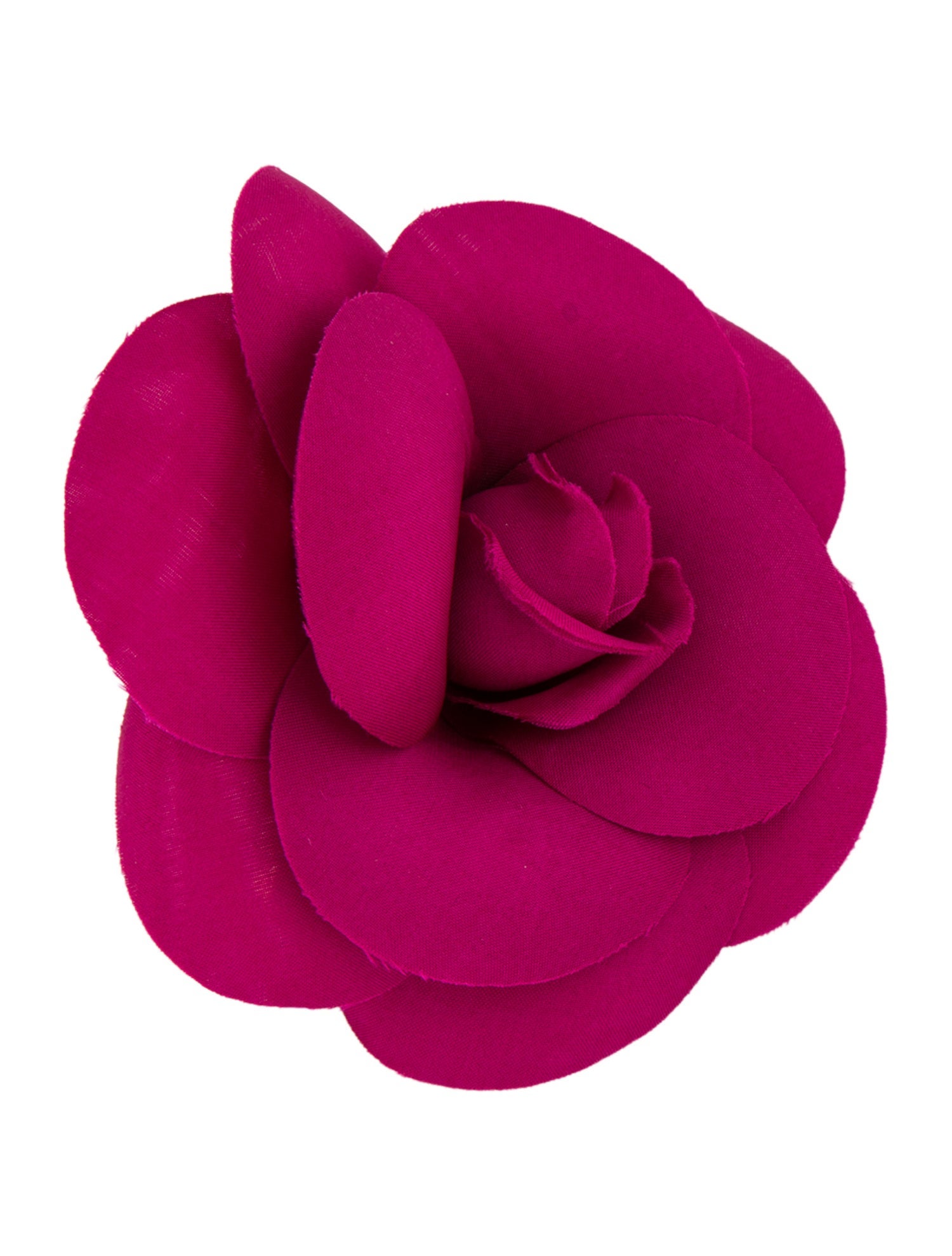 Chanel Vintage Silk Camellia Brooch