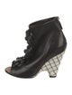 Chanel Interlocking CC Logo Leather Boots
