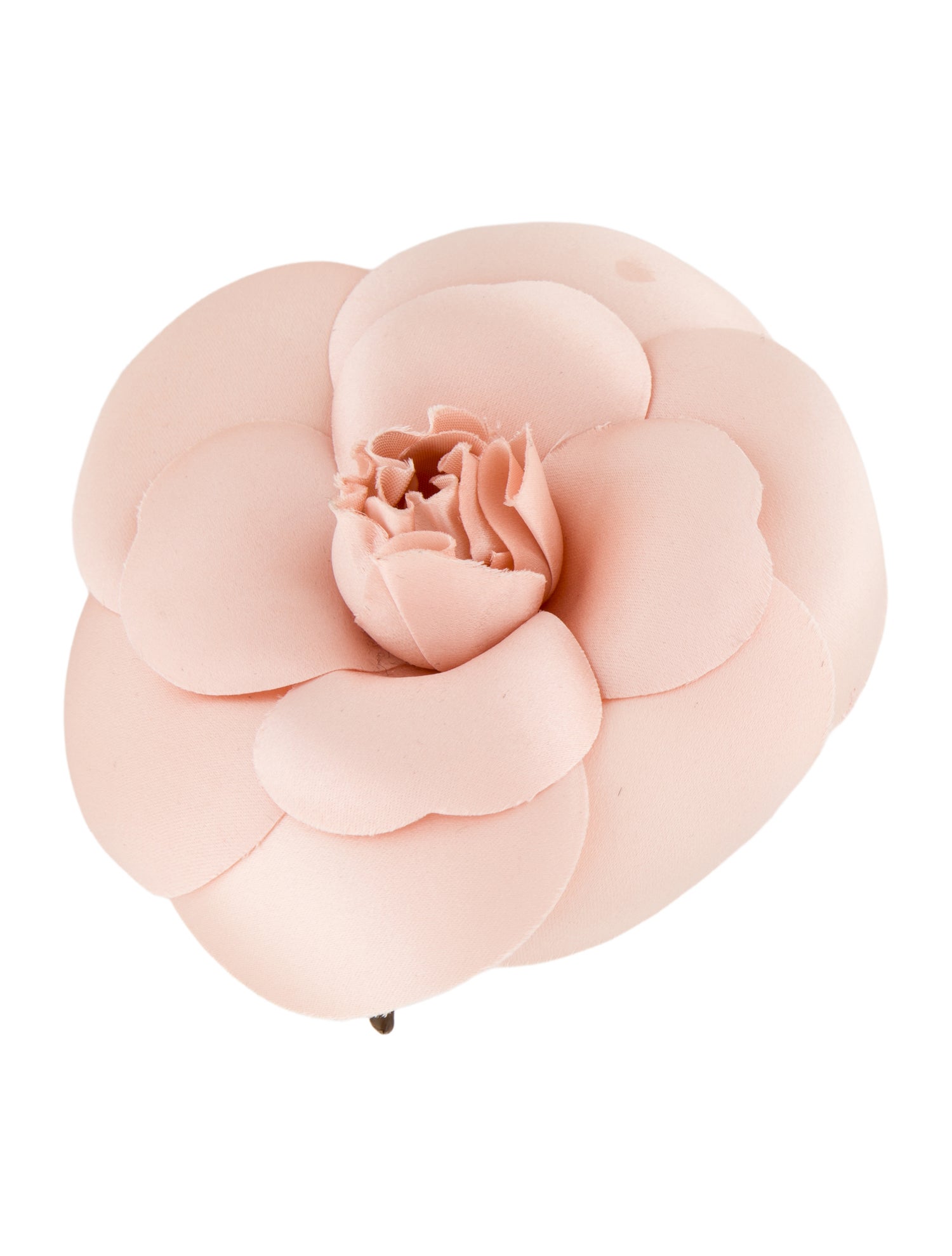 Chanel Vintage Silk Camellia Booch