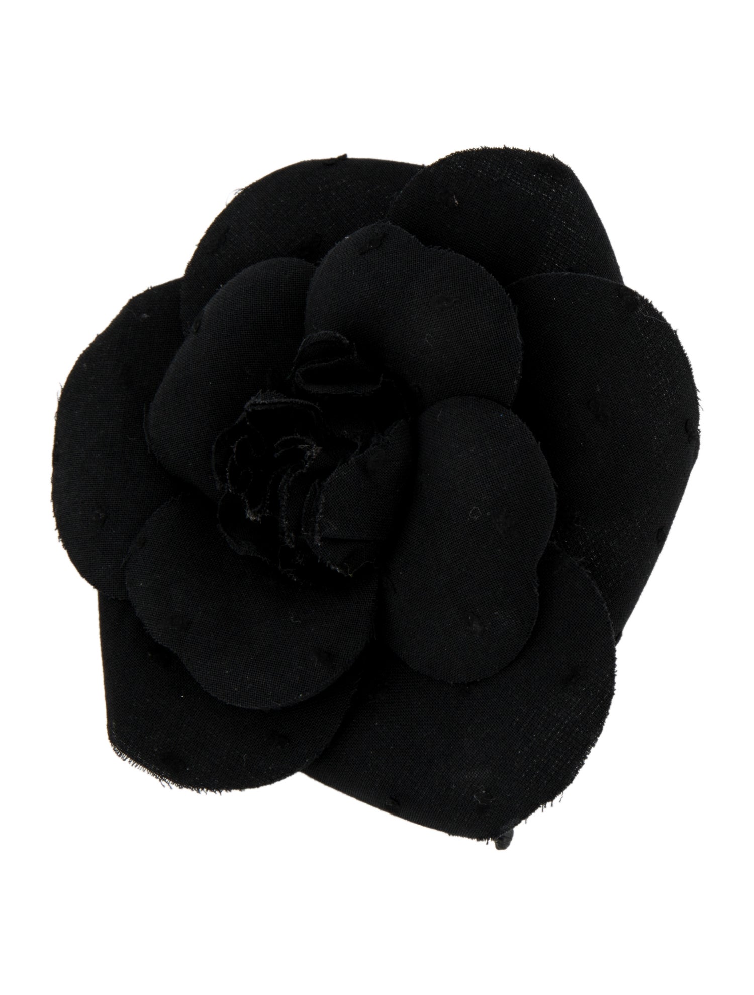 Chanel Vintage Fabric Camellia Brooch