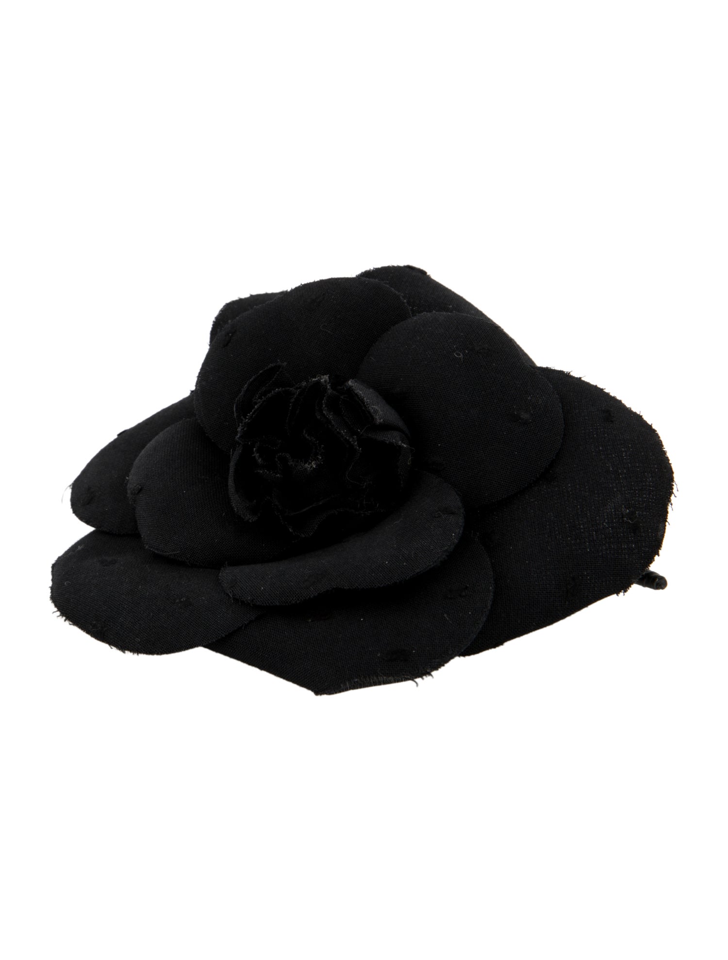 Chanel Vintage Fabric Camellia Brooch