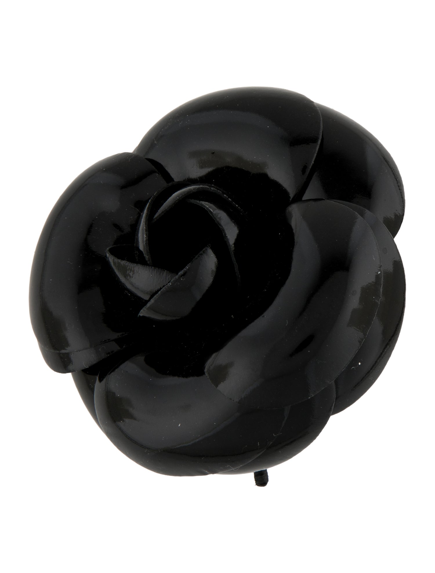 Chanel Vintage Vinyl Camellia Flower Brooch