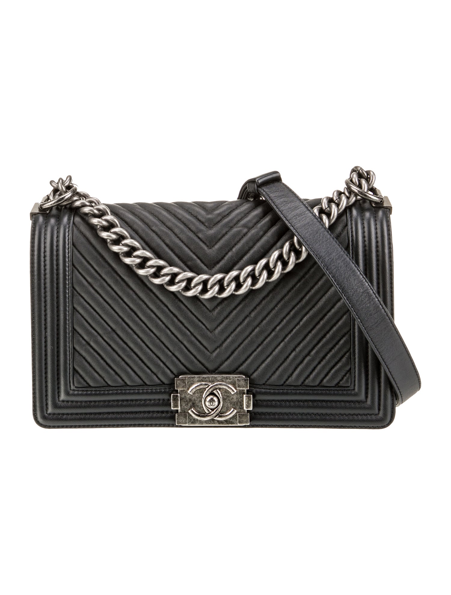 Chanel Medium Chevron Boy Bag