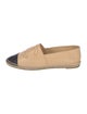 Chanel Interlocking CC Logo Leather Espadrilles