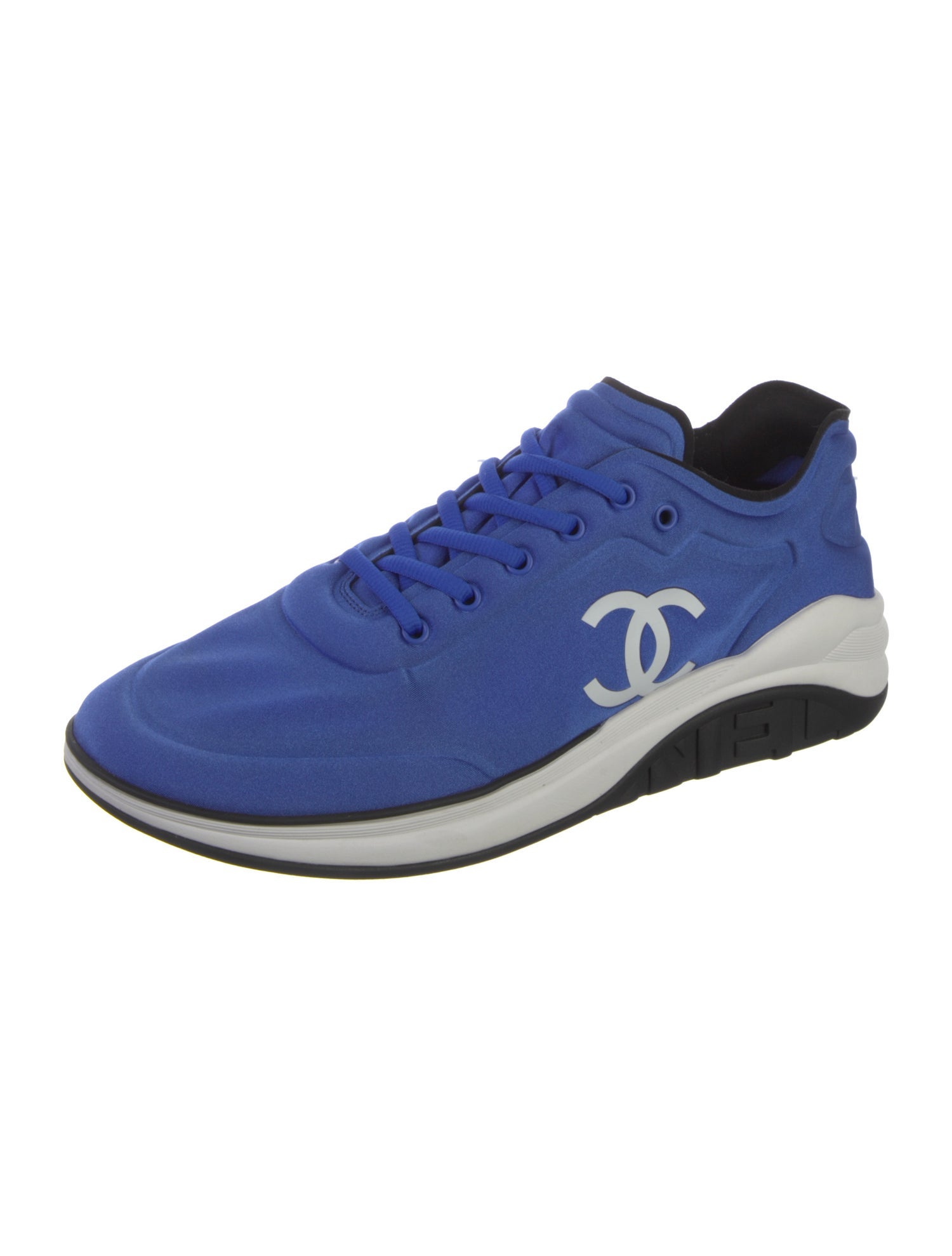 Chanel Interlocking CC Logo Neoprene Sneakers