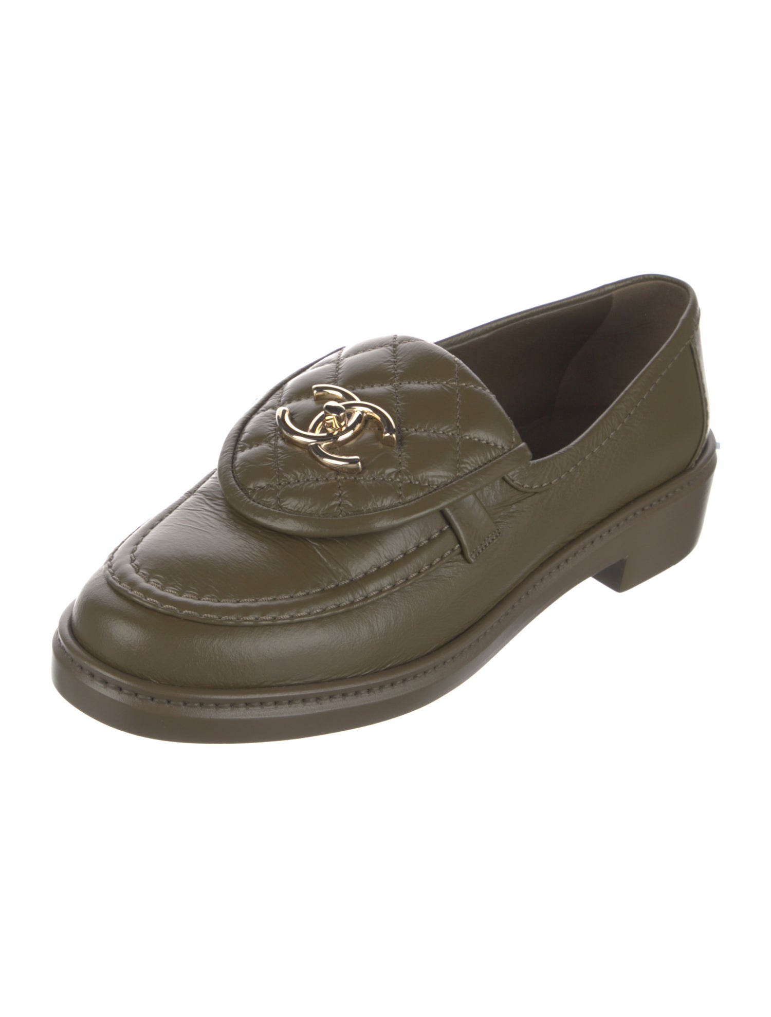 Chanel 2024 Interlocking CC Logo Loafers