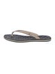 Chanel Interlocking CC Logo Rubber Flip Flops