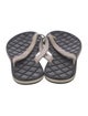 Chanel Interlocking CC Logo Rubber Flip Flops