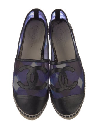 Chanel Interlocking CC Logo Mesh Espadrilles