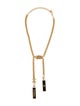 Chanel 2023 Strass 'CHANEL' Lavalier Necklace