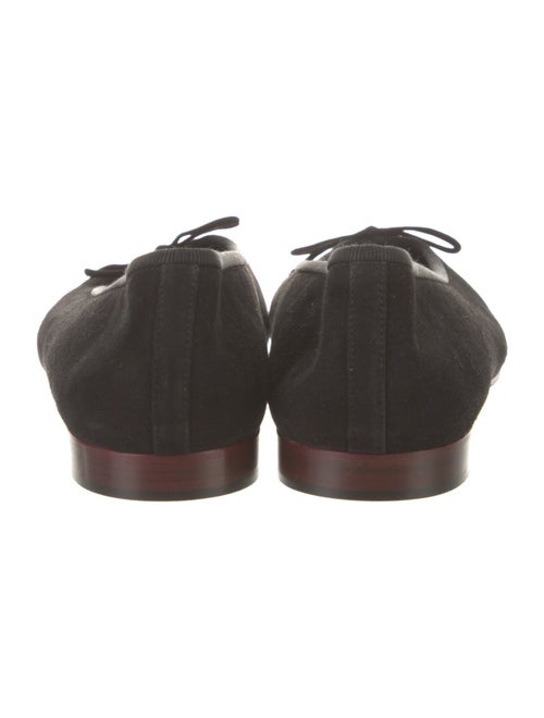 Chanel Interlocking CC Logo Suede Flats