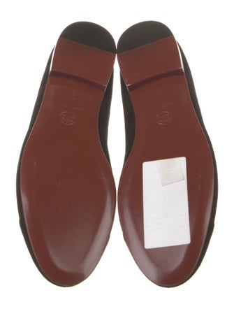 Chanel Interlocking CC Logo Suede Flats
