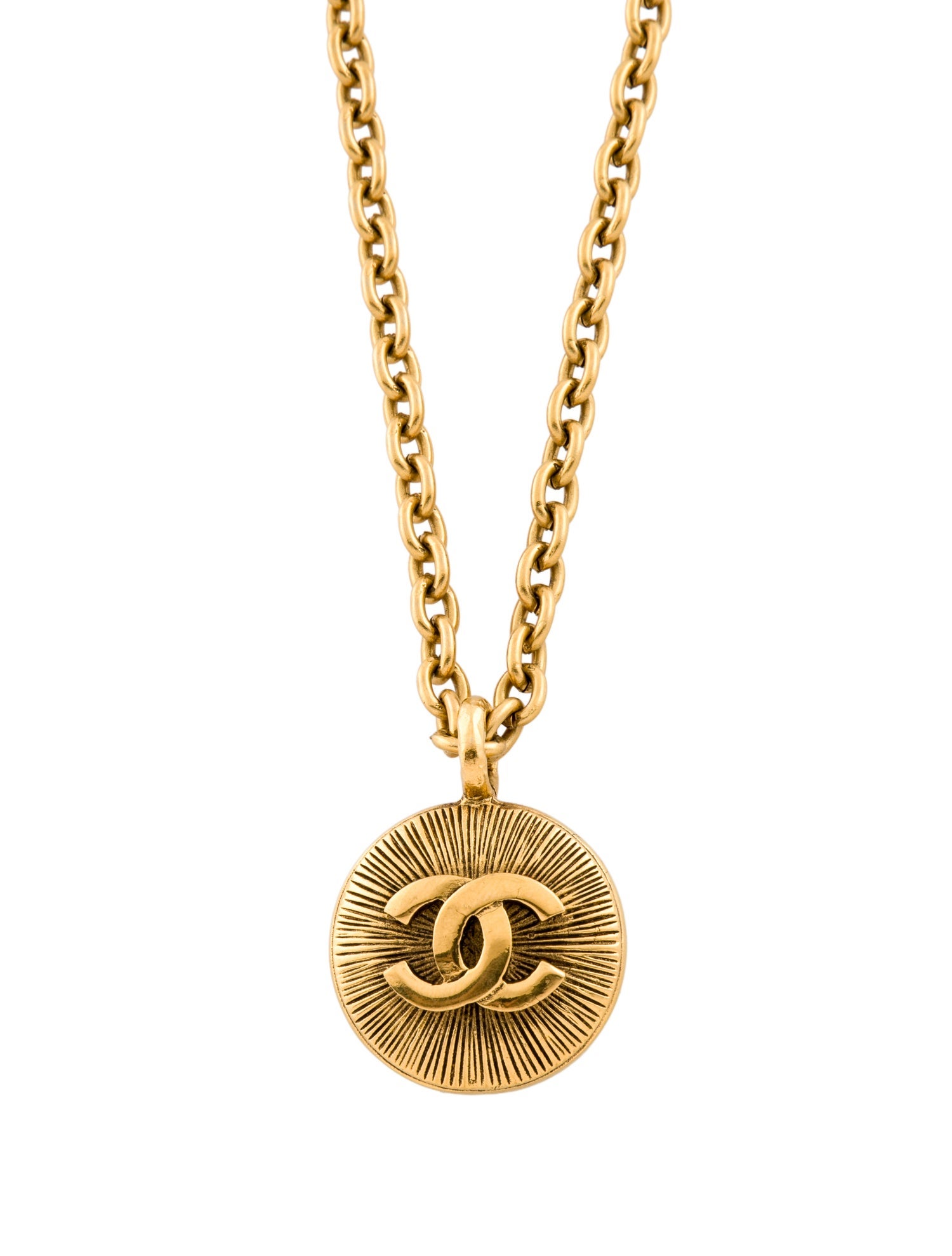 Chanel Vintage CC Pendant Necklace