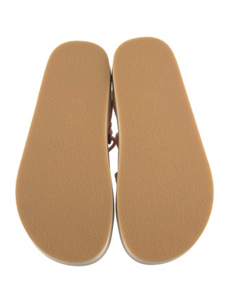 Chanel 2022 Interlocking CC Logo Slingback Sandals