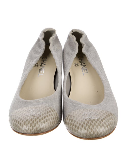 Chanel 2015 Interlocking CC Logo Ballet Flats