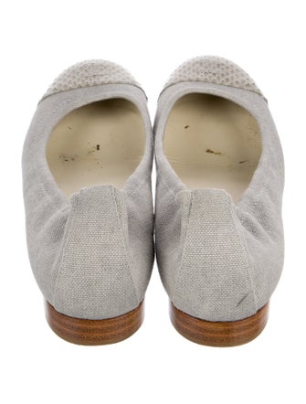 Chanel 2015 Interlocking CC Logo Ballet Flats