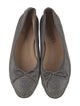 Chanel Interlocking CC Logo Leather Ballet Flats