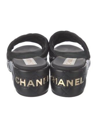 Chanel 2023 Interlocking CC Logo Slides