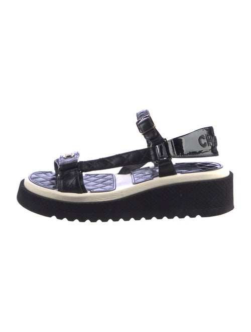 Chanel 2022 Interlocking CC Logo Sandals