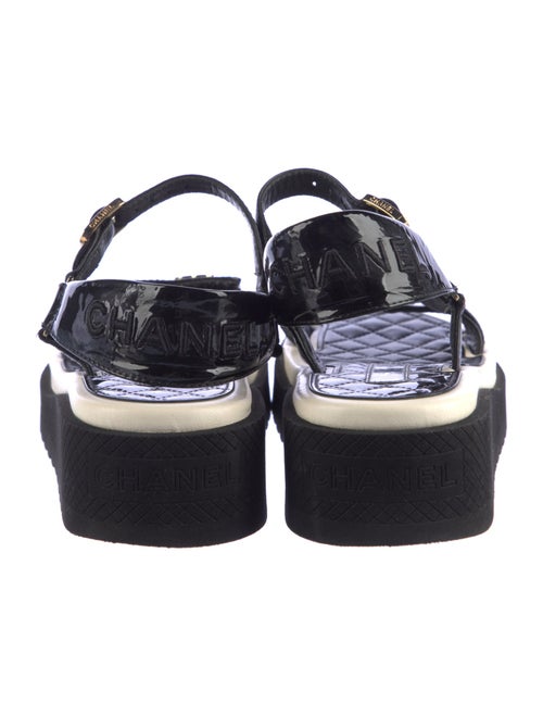 Chanel 2022 Interlocking CC Logo Sandals