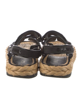 Chanel Interlocking CC Logo Mesh Espadrilles