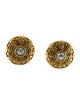 Chanel Vintage Strass Clip-On Earrings