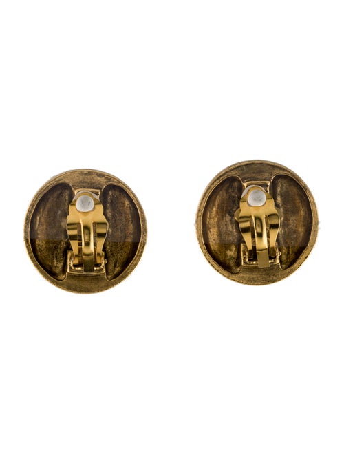 Chanel Vintage Strass Clip-On Earrings