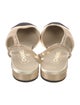 Chanel Interlocking CC Logo Sequins Slingback Flats