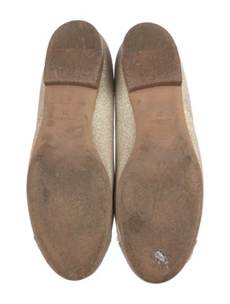 Chanel Interlocking CC Logo Glitter Flats