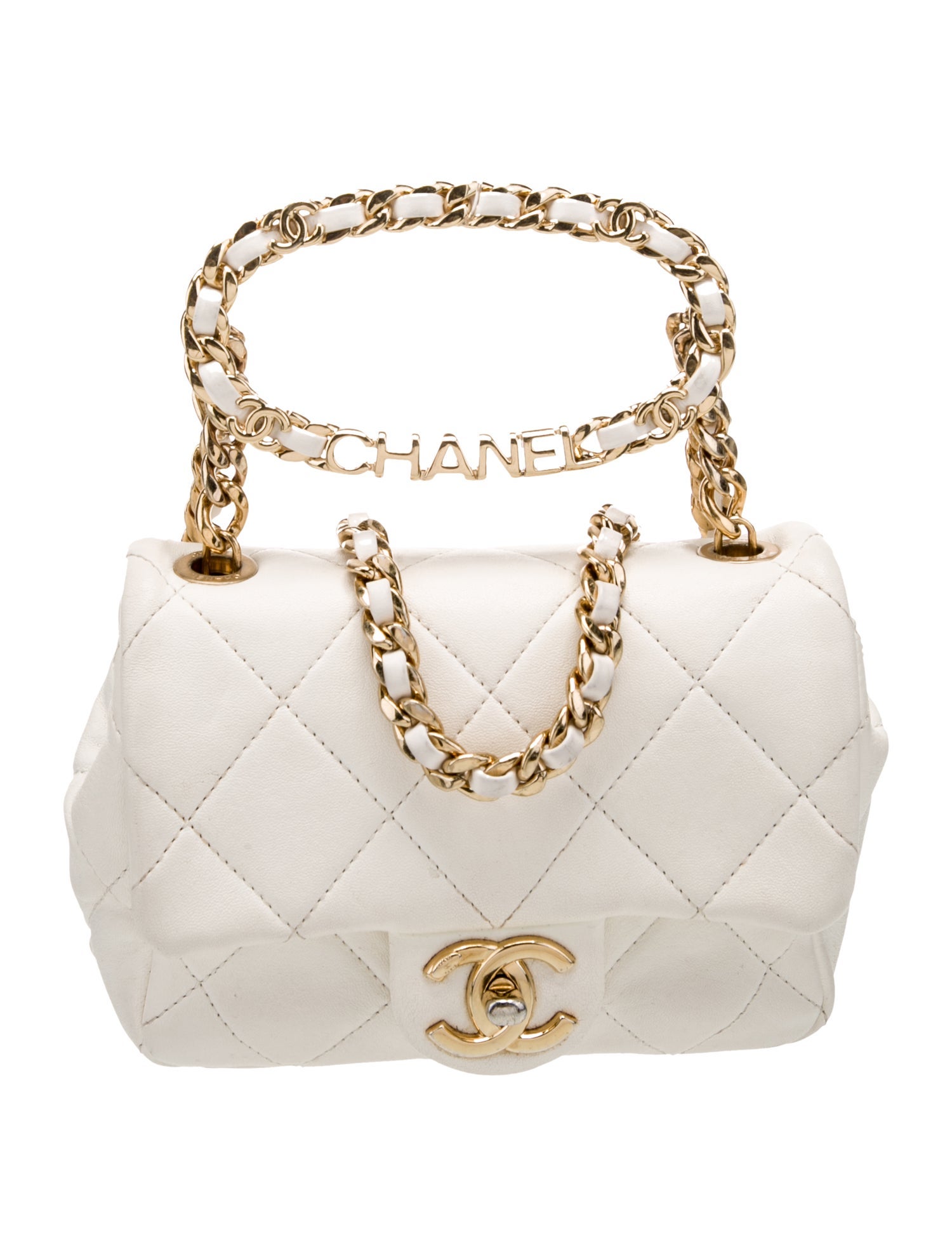Chanel 2023 Mini Square Top Handle Flap