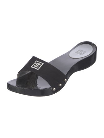 Chanel 2004 Interlocking CC Logo Slides