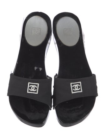 Chanel 2004 Interlocking CC Logo Slides