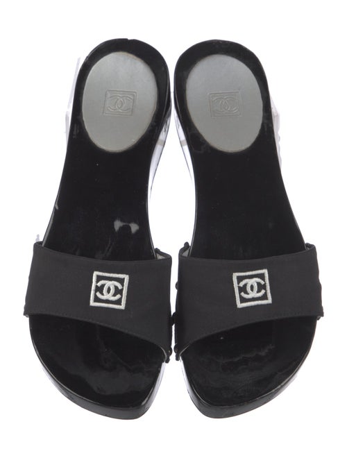 Chanel 2004 Interlocking CC Logo Slides