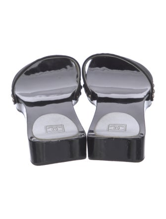 Chanel 2004 Interlocking CC Logo Slides