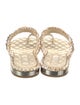 Chanel Interlocking CC Logo Raffia Espadrilles
