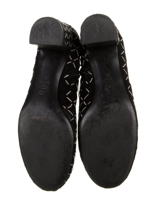 Chanel Interlocking CC Logo Suede Boots