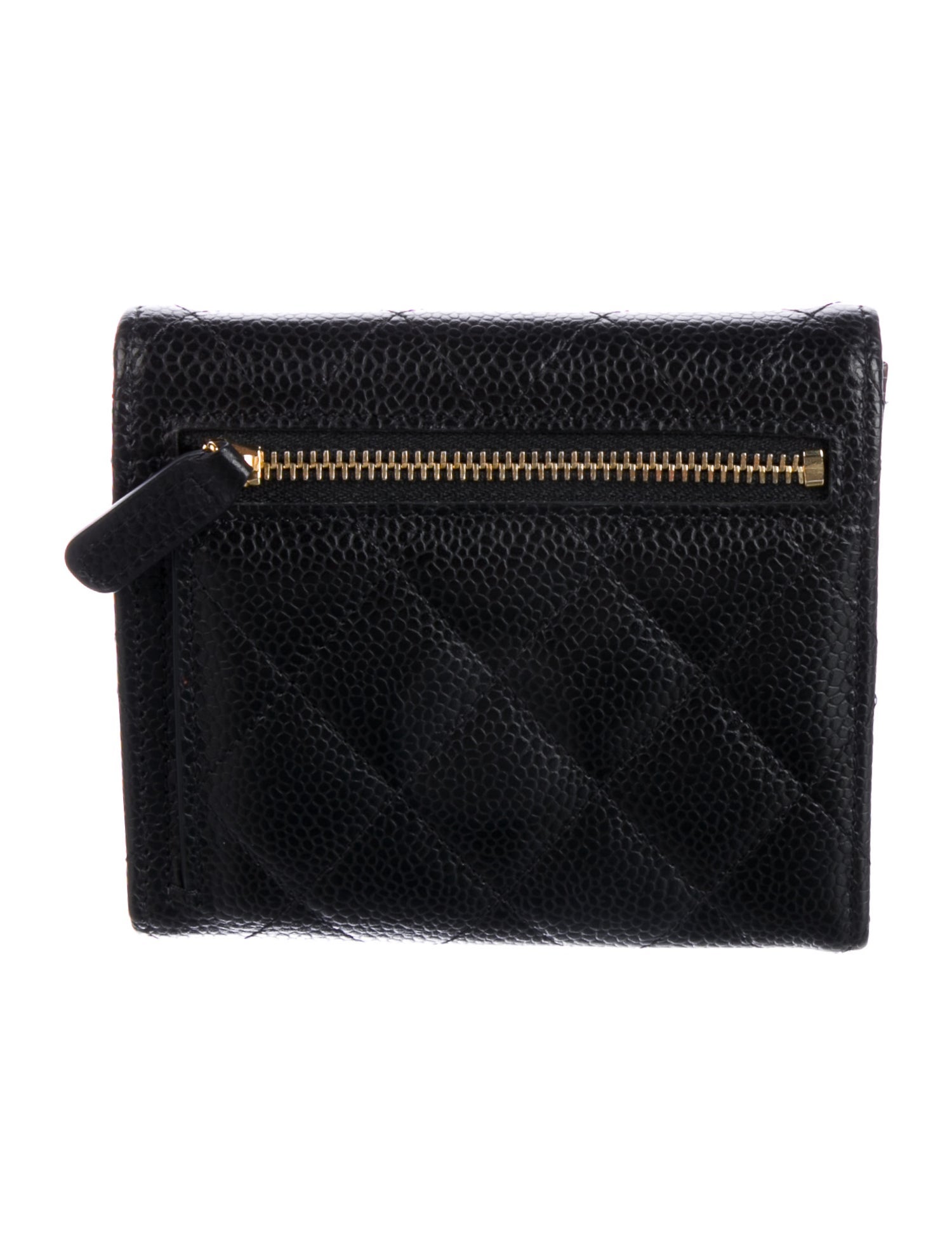 Chanel Interlocking CC Logo Trifold Wallet w/ Tags