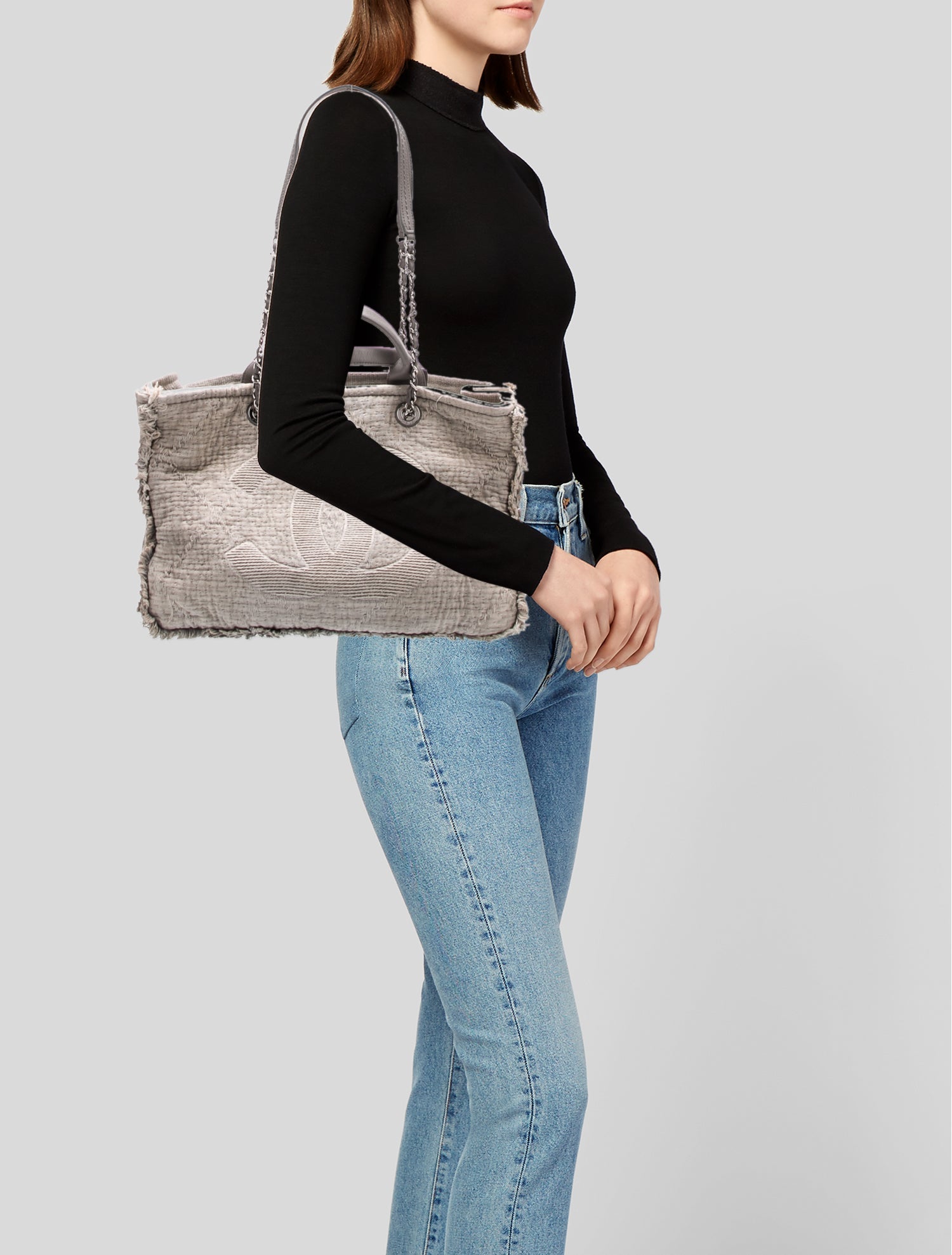 Chanel Medium Double Face Shopping Tote