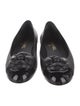 Chanel Interlocking CC Logo Leather Flats