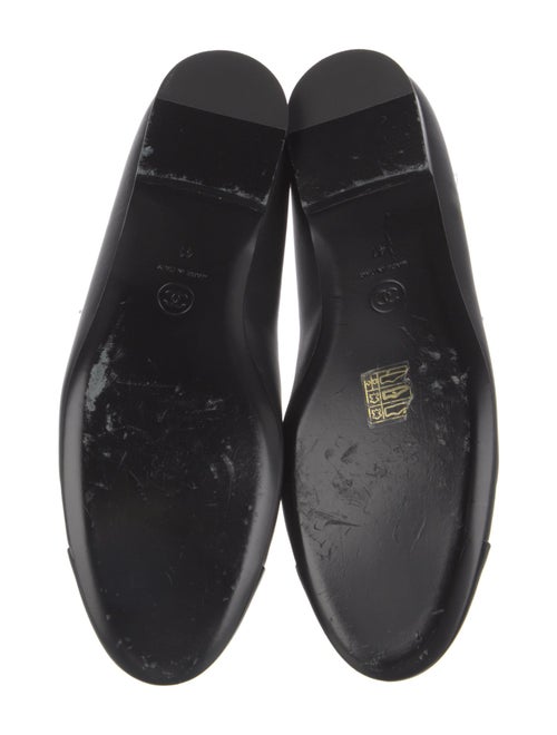 Chanel Interlocking CC Logo Leather Flats