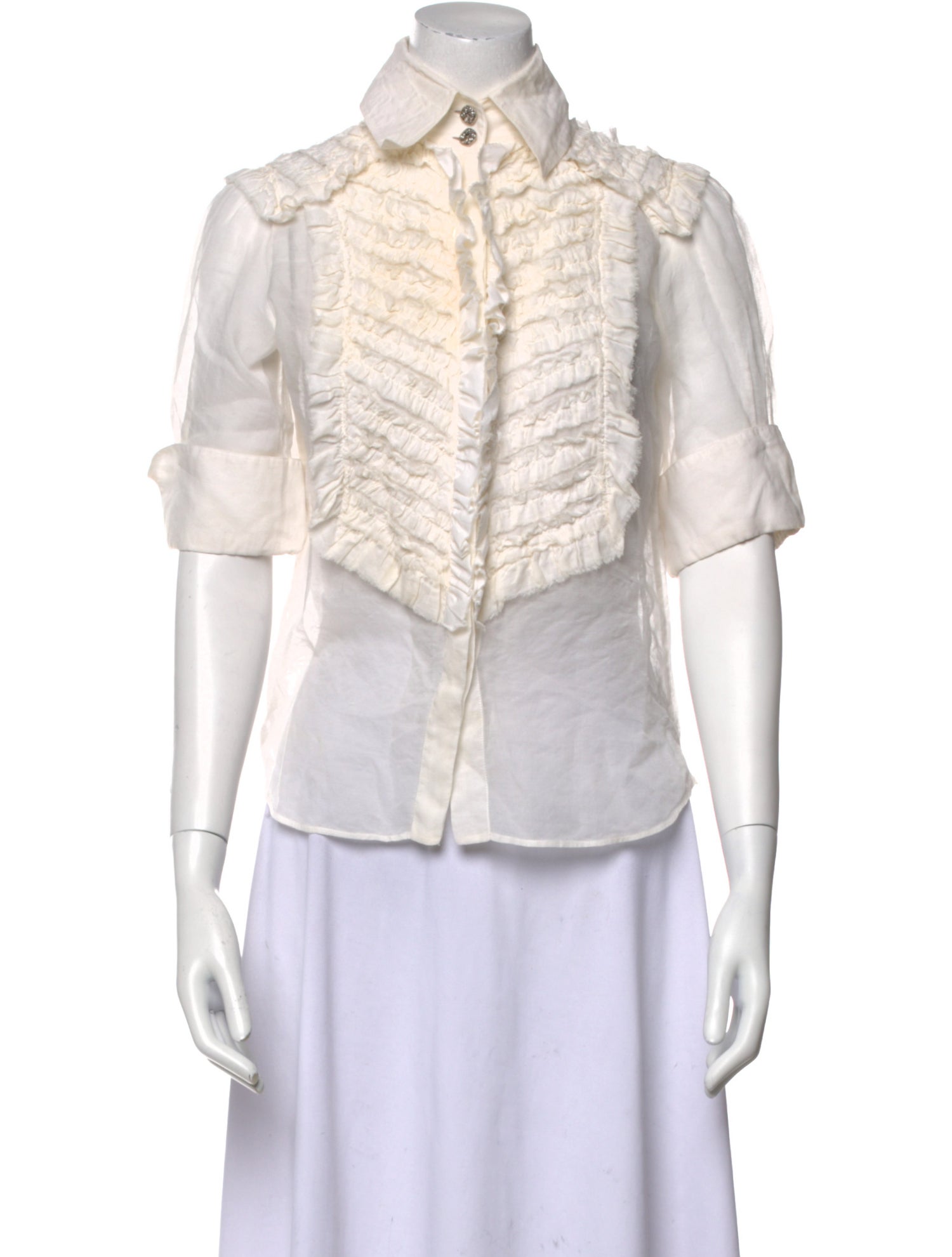 Chanel Vintage 2010 Button-Up Top