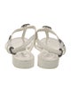 Chanel 2022 Interlocking CC Logo T-Strap Sandals
