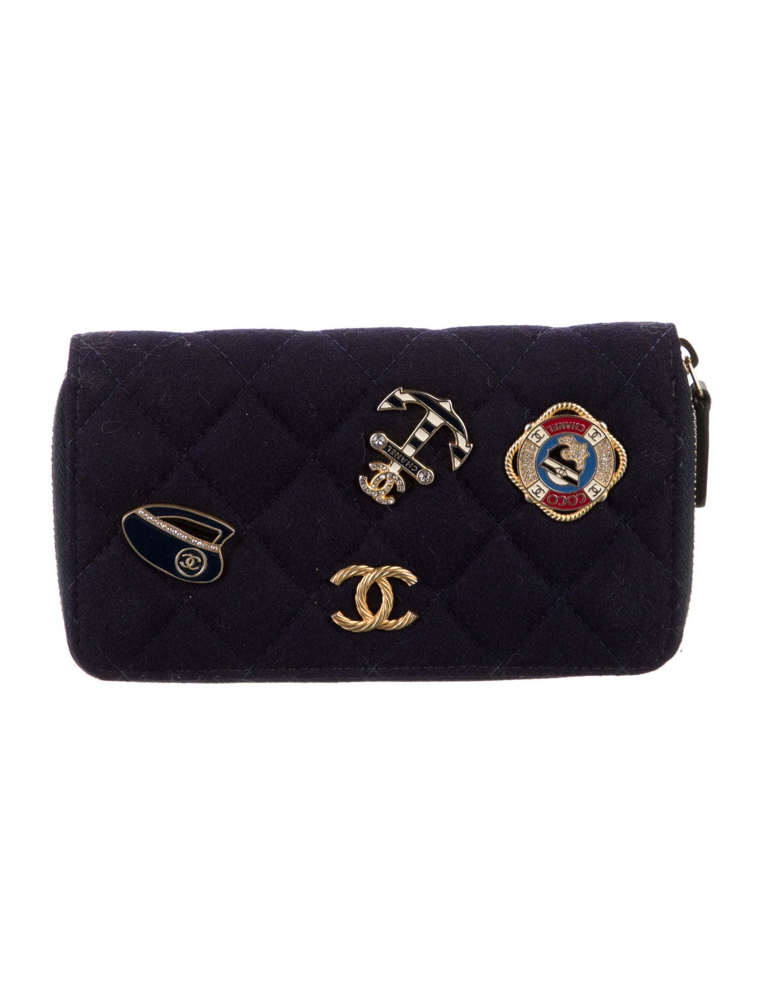 Chanel 2018 Paris-Hamburg Charming Navy Wallet