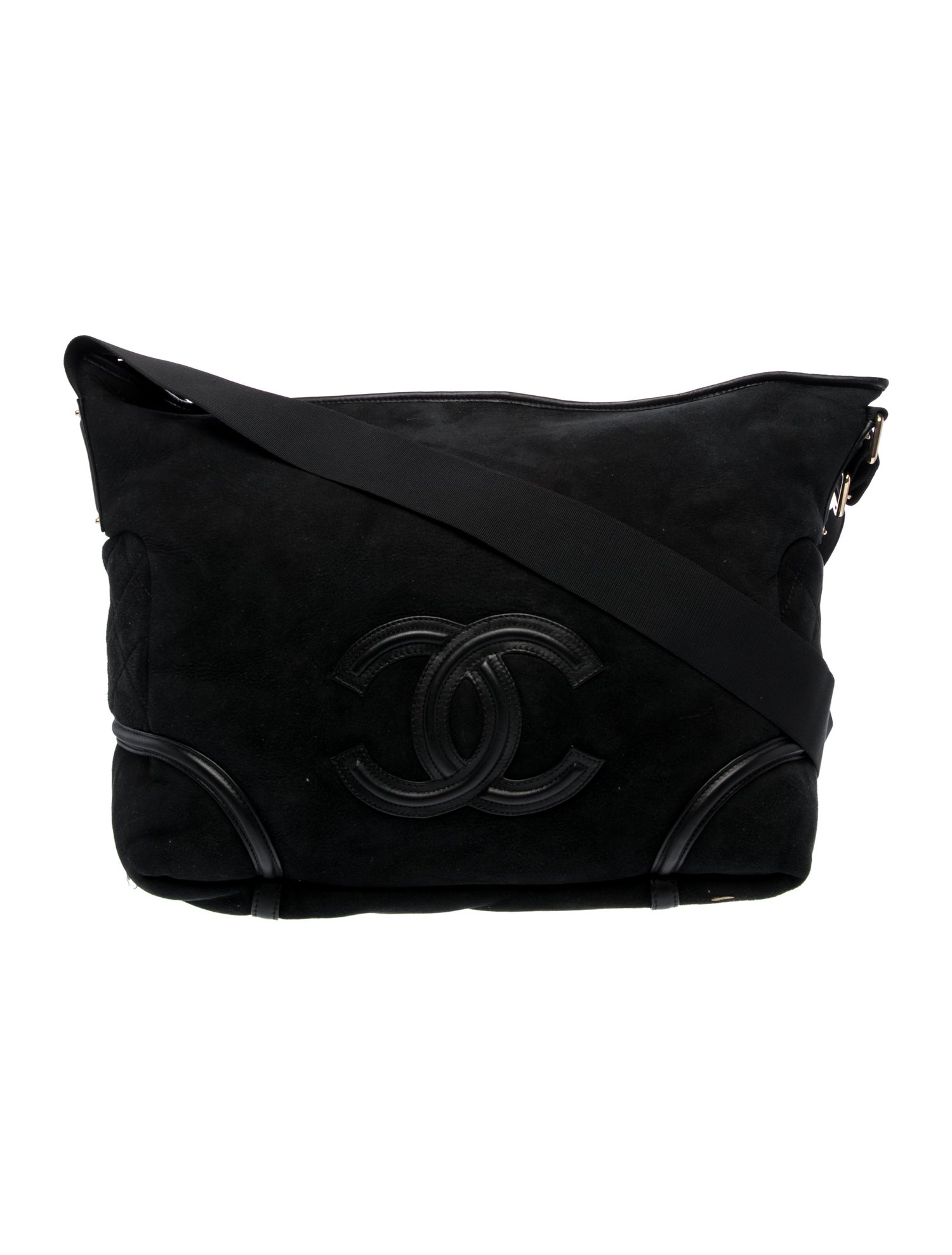 Chanel CC Suede Hobo