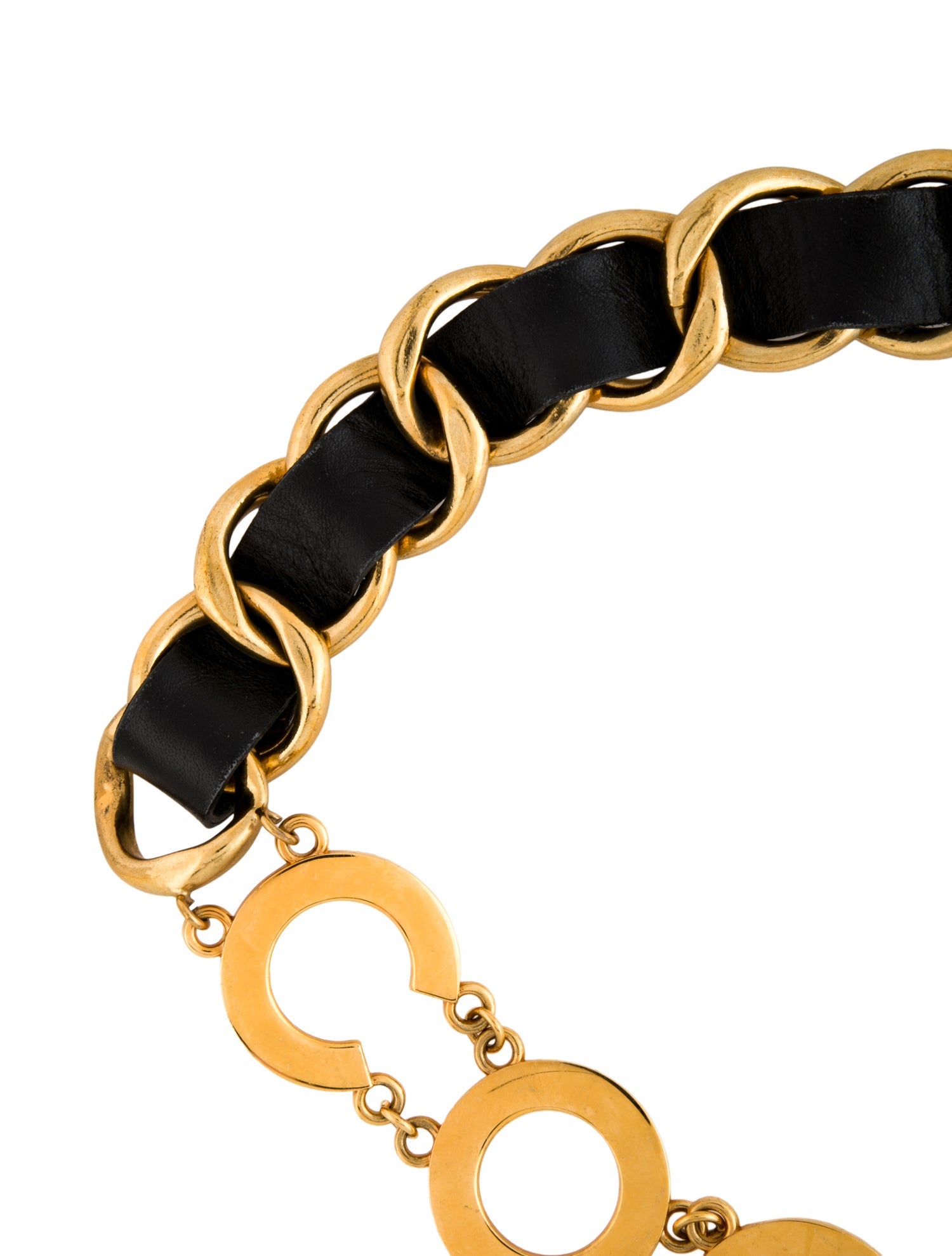 Chanel Vintage Interlocking CC Logo Chain-Link Belt