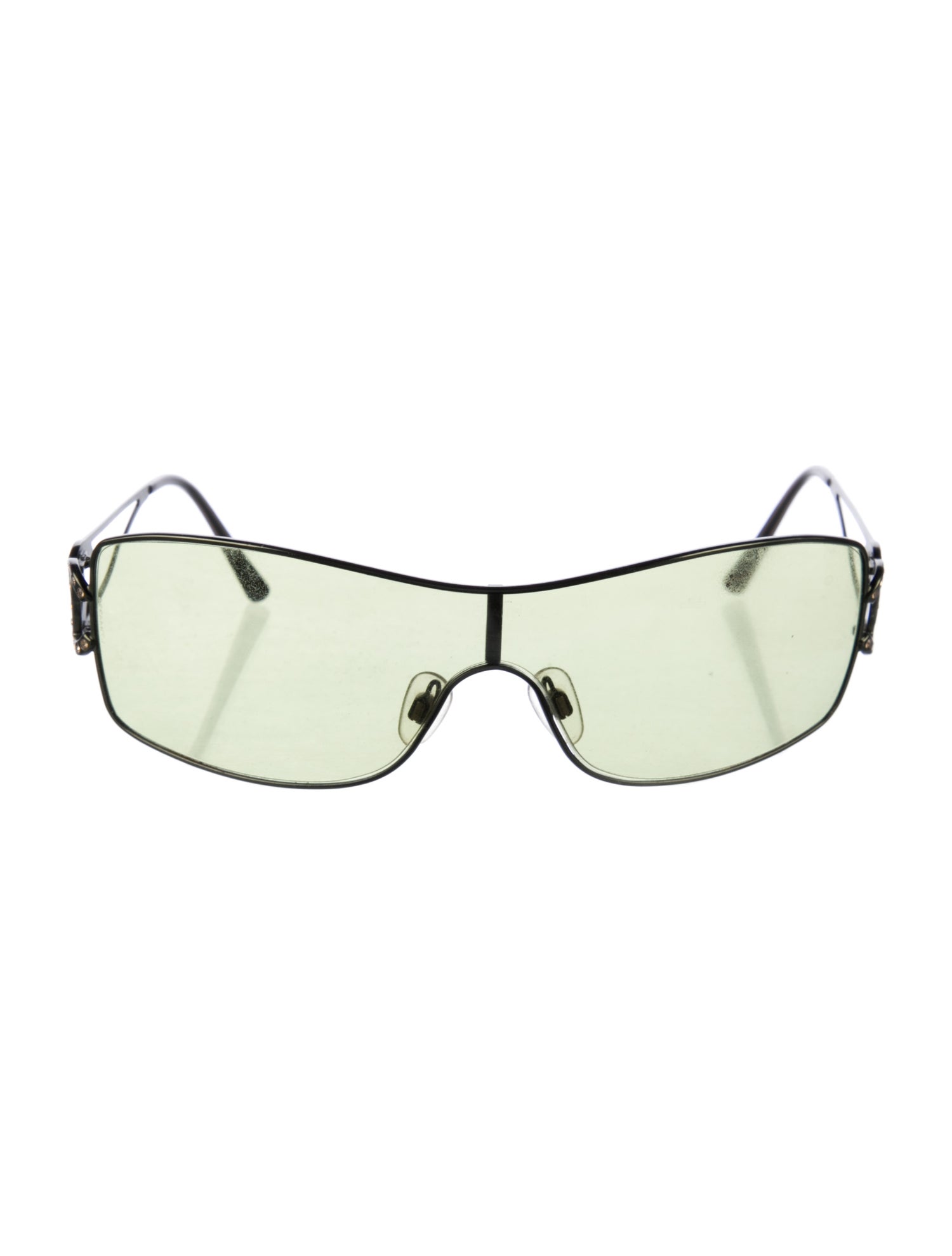 Chanel Interlocking CC Logo Shield Sunglasses