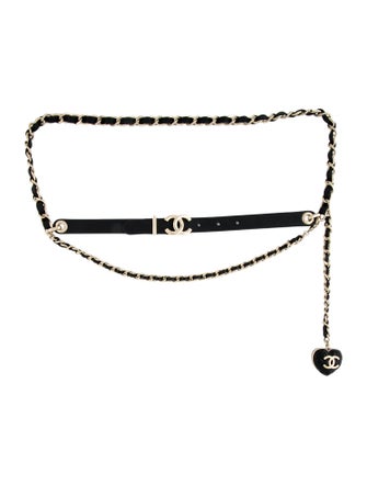 Chanel 2022 Interlocking CC Logo Chain-Link Belt